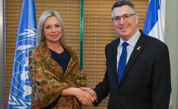 סער לשליחת האו"ם ללבנון: "מחויבים להתקדם במתווה הפסקת האש"