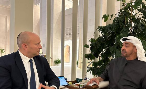 מכין את הקרקע: בנט נפגש עם נשיא איחוד האמירויות