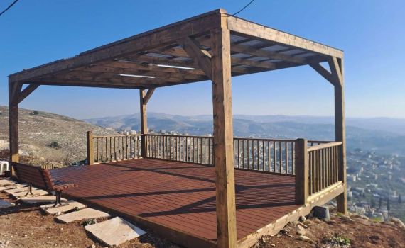 מול הר עיבל: תצפית חדשה הוקמה בחומש לזכר חיילים שנפלו במלחמה