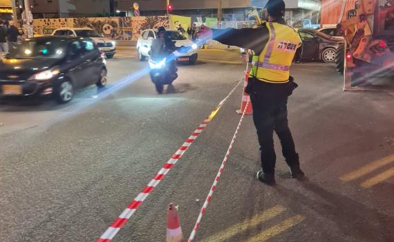 בולען נפער בסמוך לאזור העבודות ברכבת הקלה