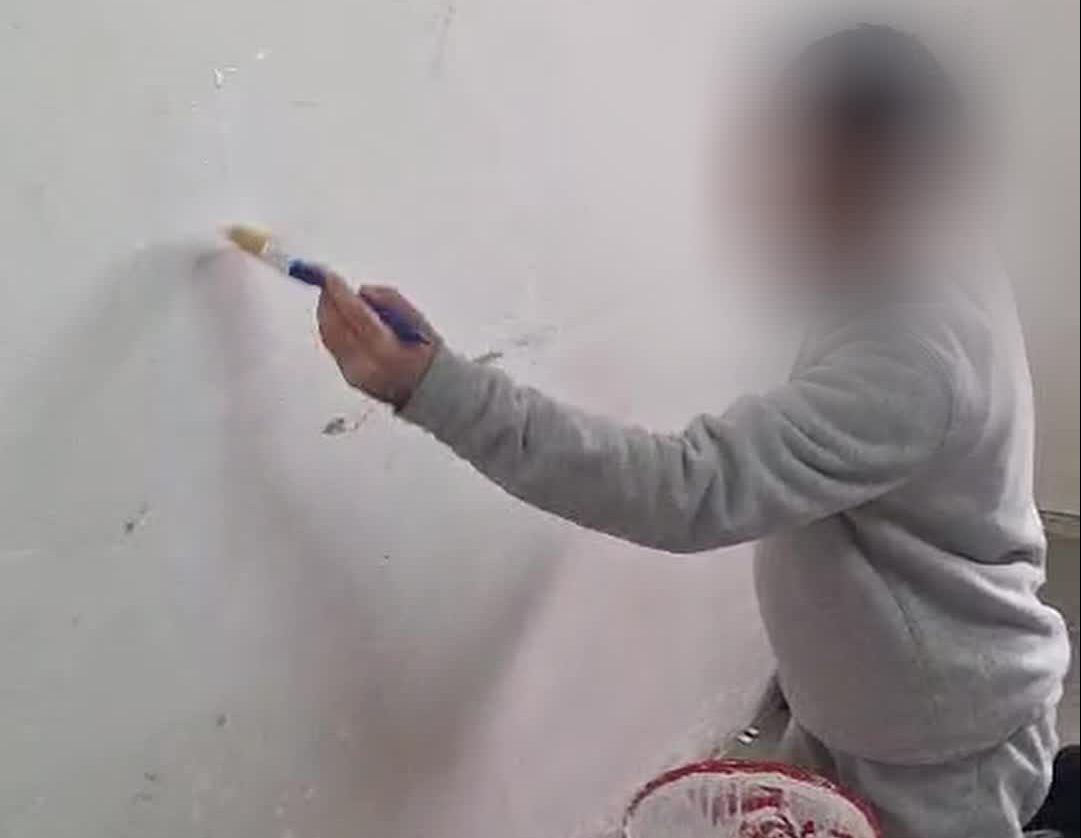 קציעות: מחבלים ציירו כתובות הסתה על קירות בית הסוהר