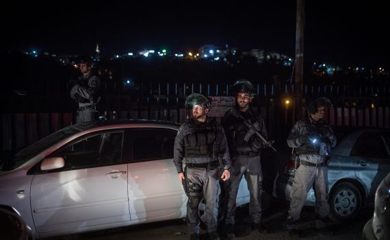 בקור של 0 מעלות: כוחות מג"ב הרסו נקודת התיישבות חדשה בבנימין