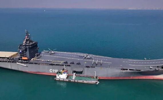 שוברת שיוויון: איראן השיקה ספינה "נושאת כטב"מים" עצומה