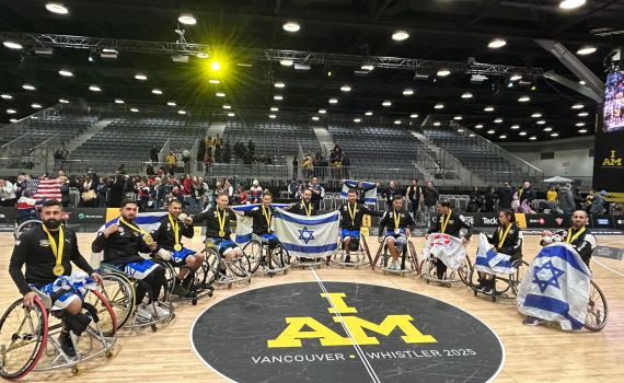 מדליית זהב לנבחרת ישראל בכדורסל כסאות גלגלים