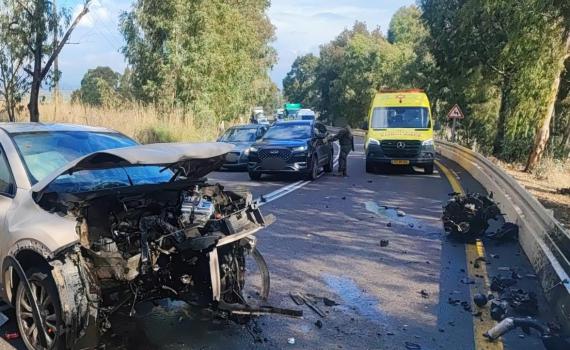 3 פצועים בתאונה בכביש 91, בהם אחד במצב קשה