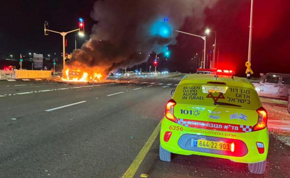 תקרית בדרום: אדם נהרג בפיצוץ רכב סמוך לשדרות