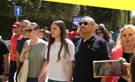 צפו: שורדת השבי קארינה ארייב הובילה את תהלוכת פורים בירושלים