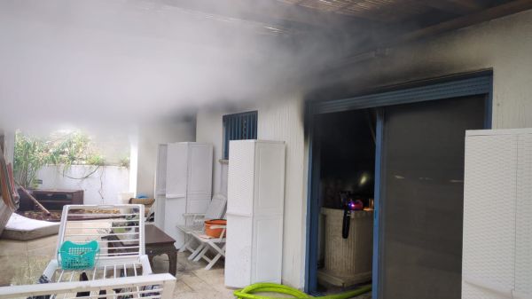 טרגדיה: הרוג בשריפה בבית בקיסריה. צפו בזירה