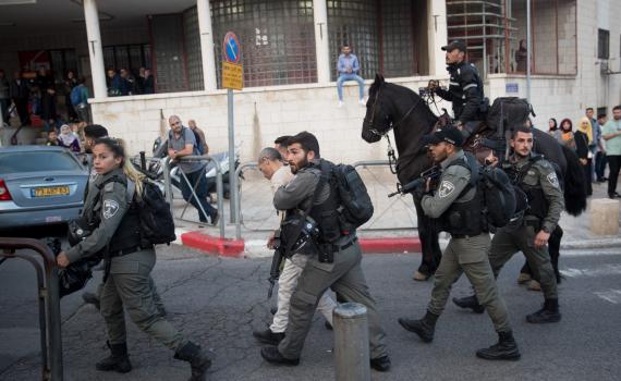 כוחות מג"ב עצרו שישה חשודים ביידוי אבנים בשכם. צפו