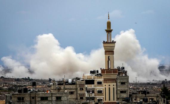 במקום בו חוסל סינוואר: חגורת אש בחאן יונס