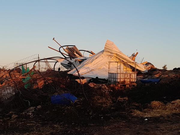 הרס שני בתוך שבוע: כוחות משטרה החריבו את גבעת אור מאיר