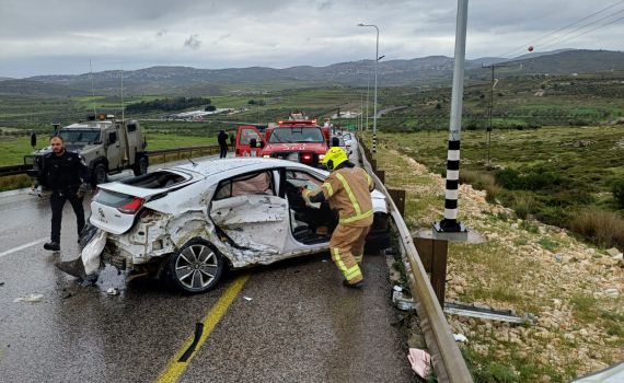 דיווח ראשוני: תאונת דרכים קשה בשומרון