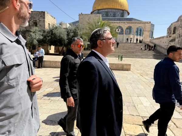 לרגל יום ירושלים: בן גביר התפלל בהר הבית להצלחת ראש השב"כ