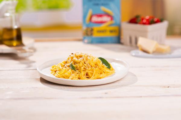 פסטה כשרה לפסח: מתכון לספגטי ברוטב שמנת ודלעת