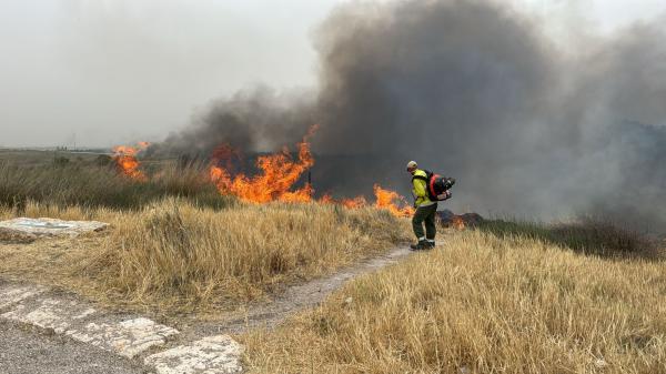 מוקד נוסף: שריפה בשדה קוצים סמוך לאשדוד
