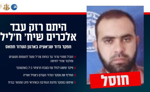 צה"ל מאשר: חוסל ברצועת עזה מג"ד שג׳אעיה
