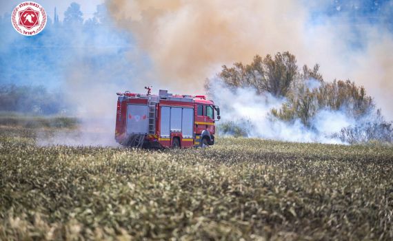 בפעם השנייה היום: שתי שריפות פרצו סמוך לבית שמש