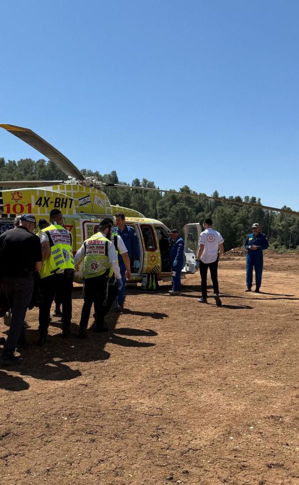 תאונת אופנוע התרחשה ליד בית שמש: פצוע קשה פונה במסוק לביה"ח