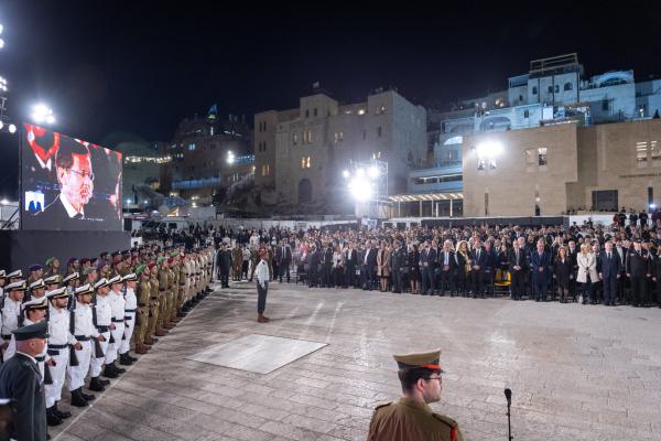 שידור ישיר: טקס יום הזיכרון לחללי מערכות ישראל מרחבת הכותל