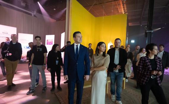 המועמד לראשות הממשלה הגיע למיצג הנובה: "עומד לצד ישראל"