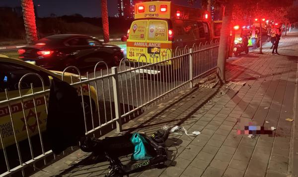 נתניה: רוכב קורקינט נפצע קשה לאחר שהחליק באחד הרחובות בעיר