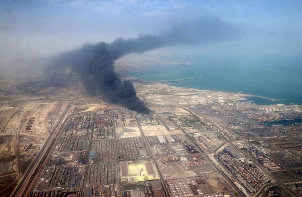 השריפה בנמל באיראן התחדשה – נשיא המדינה הגיע לזירת האירוע