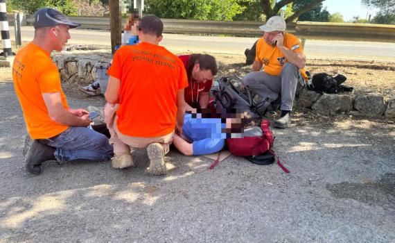 כמעט אסון בהרי ירושלים: מורה ותלמידה חולצו מתוך נחל המערה
