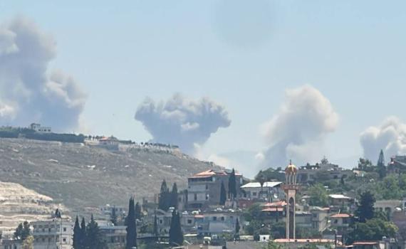 צה"ל תקף מנהרות טרור של חיזבאללה בדרום לבנון