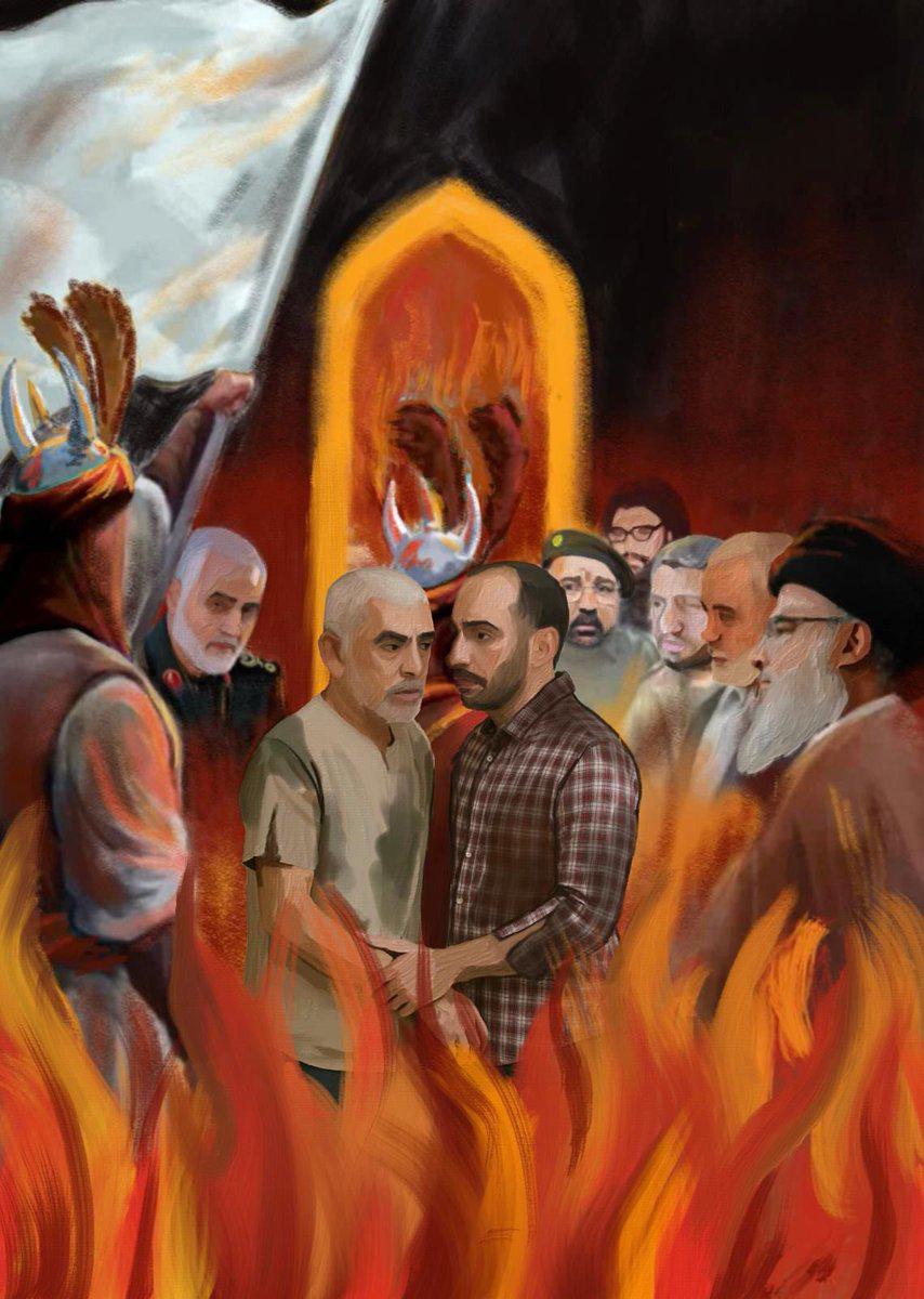 דובר צה"ל בערבית מפרסם תיעוד של סינוואר בגיהנום