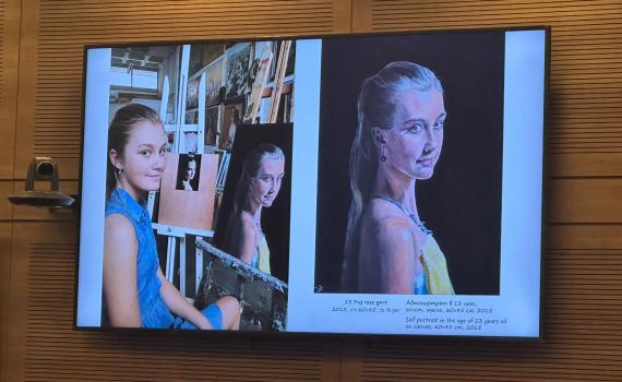 ההבטחה קוימה: תערוכת הציורים של הנרצחת מהנובה הוצגה בכנסת