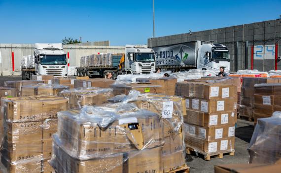 בישראל מרוצים: מחלקים מזון ל-1.2 מיליון איש בעזה