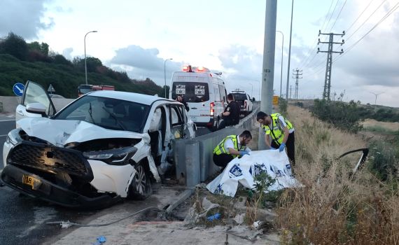 הקטל בדרכים: צעיר כבן 20 נהרג בתאונה סמוך לכניסה לעיר אלעד