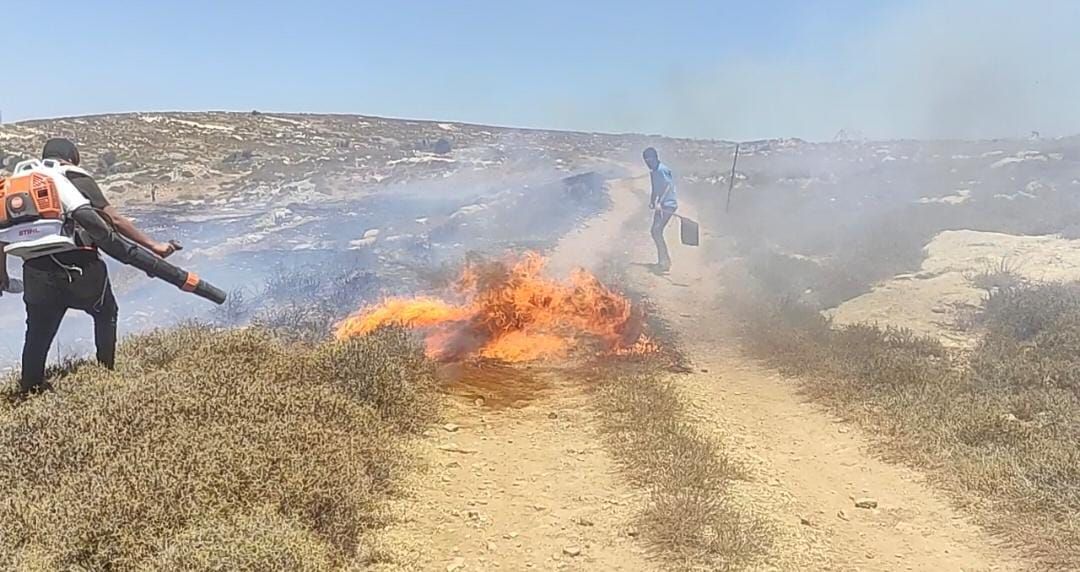 נערכים לטרור ההצתות: חולק ציוד כיבוי לתושבי הגבעות ביו"ש