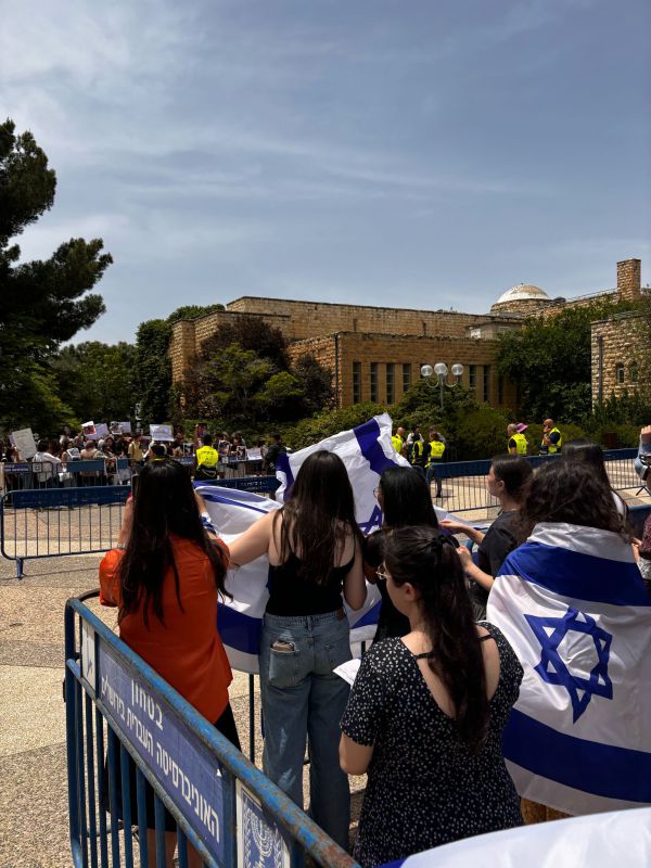 אחרי סערת ה"נכבה": מחאה סוערת באוניברסיטה העברית