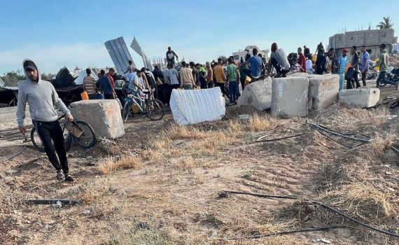 דיווח בעזה: מאגר סולר עצום נבזז על ידי אזרחים