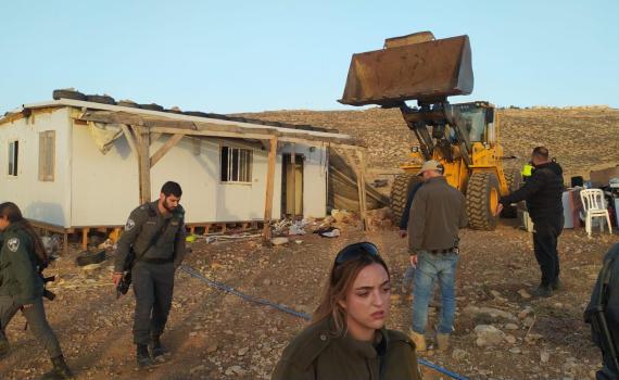 איפה סמוטריץ'? עוד הרס בגבעה בגוש עציון