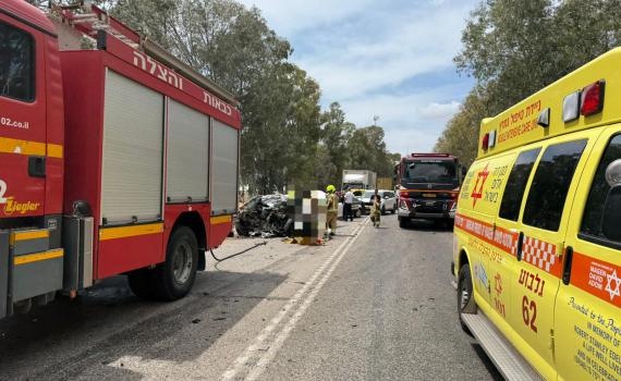 הרוג שלישי בתוך שעות: גבר כבן 50 נהרג בתאונת דרכים בגלבוע