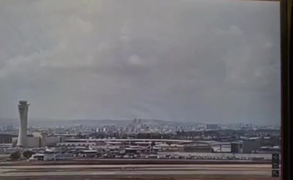 תיעוד: רגע הפגיעה בנמל התעופה בן גוריון