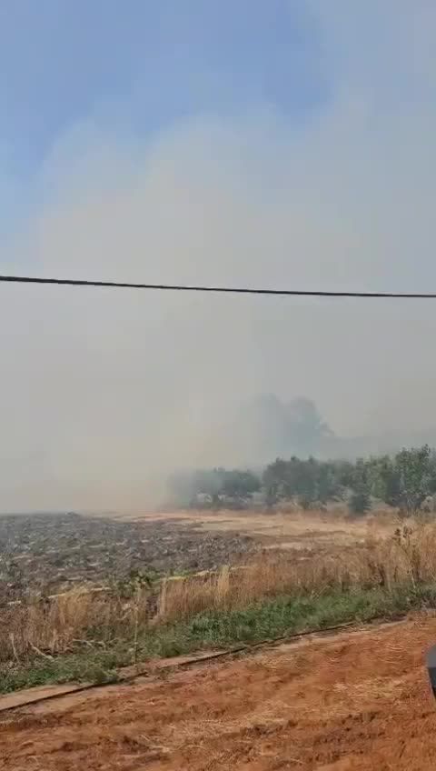 הושגה שליטה על השריפה בכפר אביב: בתי התושבים ניצלו
