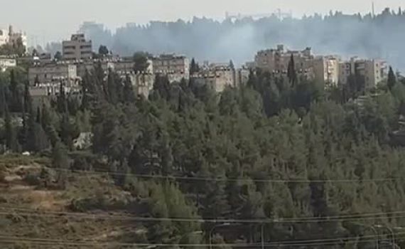 שריפה משתוללת בירושלים: תושבים פונו מבתיהם