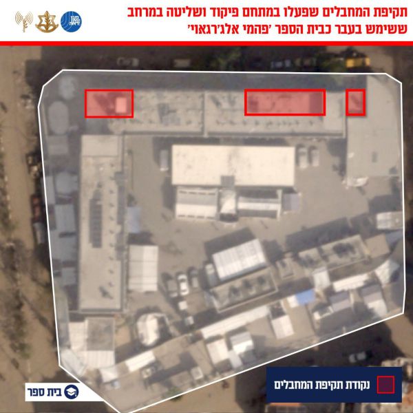 צה"ל תקף מפקדה של חמאס והג'יהאד בבית ספר בעיר עזה