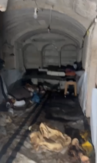 מיטה ספוגה בדם וגזים רעילים: תיעוד דרמטי ממנהרת סינוואר