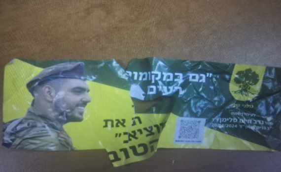 נעצרו ערבי ישראלי ופלסטיני בחשד שהשחיתו תמונות חיילים