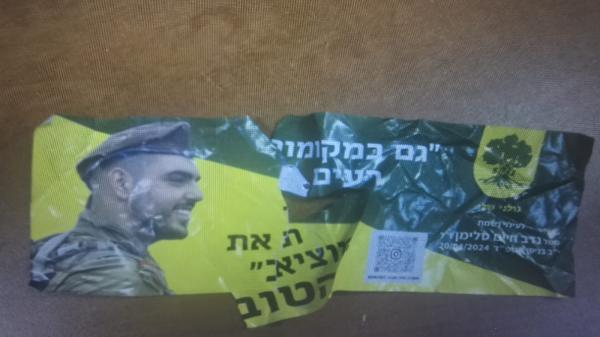 נעצרו ערבי ישראלי ופלסטיני בחשד שהשחיתו תמונות חיילים