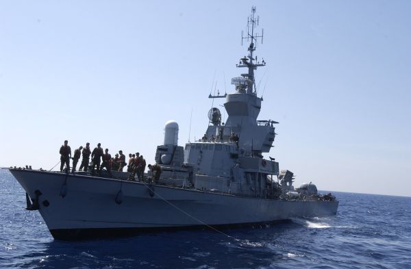 צפו בתיעוד | ספינת הטילים של חיל הים מיירטת כטב"מ איראני