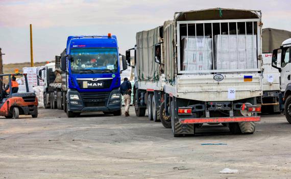 בצל המלחמה באיראן: השיירה לעזה עושה רוורס
