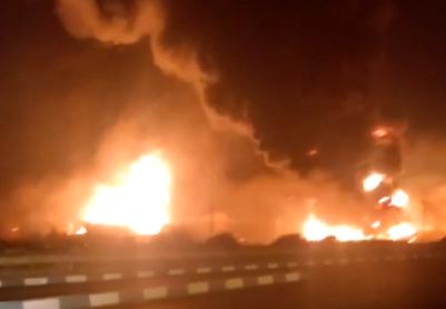 טהראן בלהבות: חיל האוויר תקף מאגר נפט עצום בלב איראן