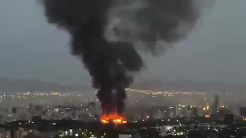 עבודה ישראלית? פיצוץ ענק ואש במפעל טילים באיראן