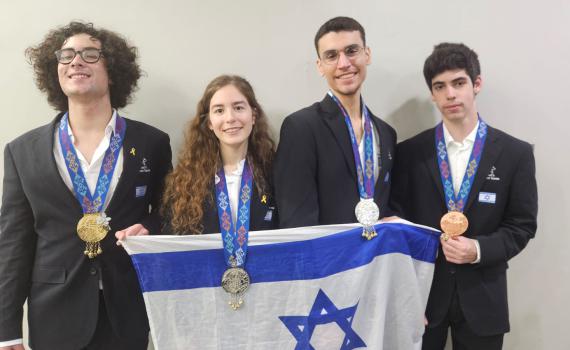 הצלחה גדולה לנבחרות ישראל באולימפיאדות למדעים