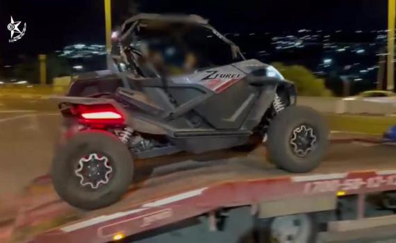 תיעוד ההחרמה: ילד בן 13 נתפס נוהג ברכב שטח יוקרתי